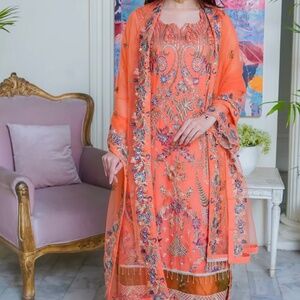 Embroidered 3pc Designer Shalwar Kameez | Eid / Formal / Party / Occasion